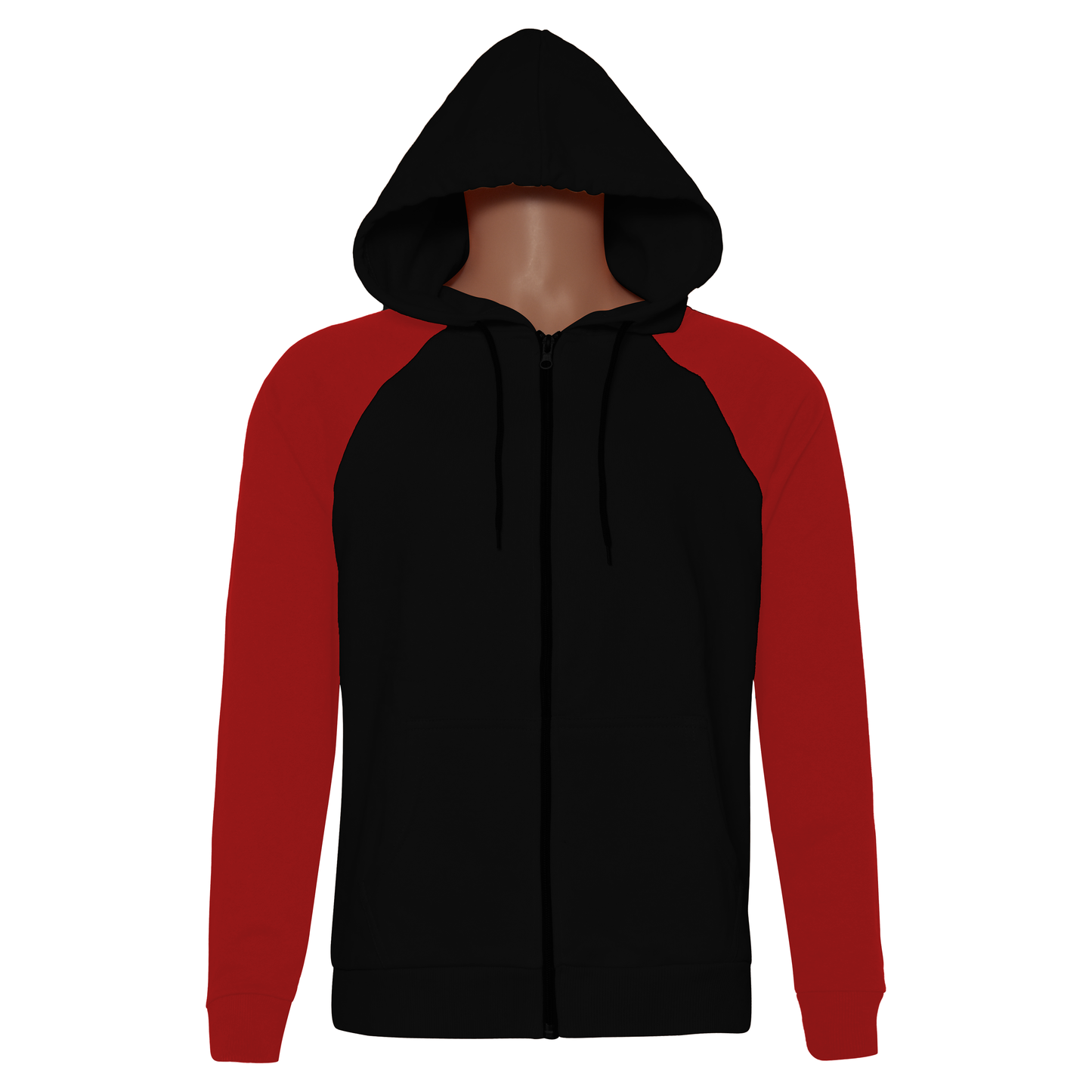 Manfinity Sporsity Men Two Tone Raglan Sleeve Drawstring Hoodie